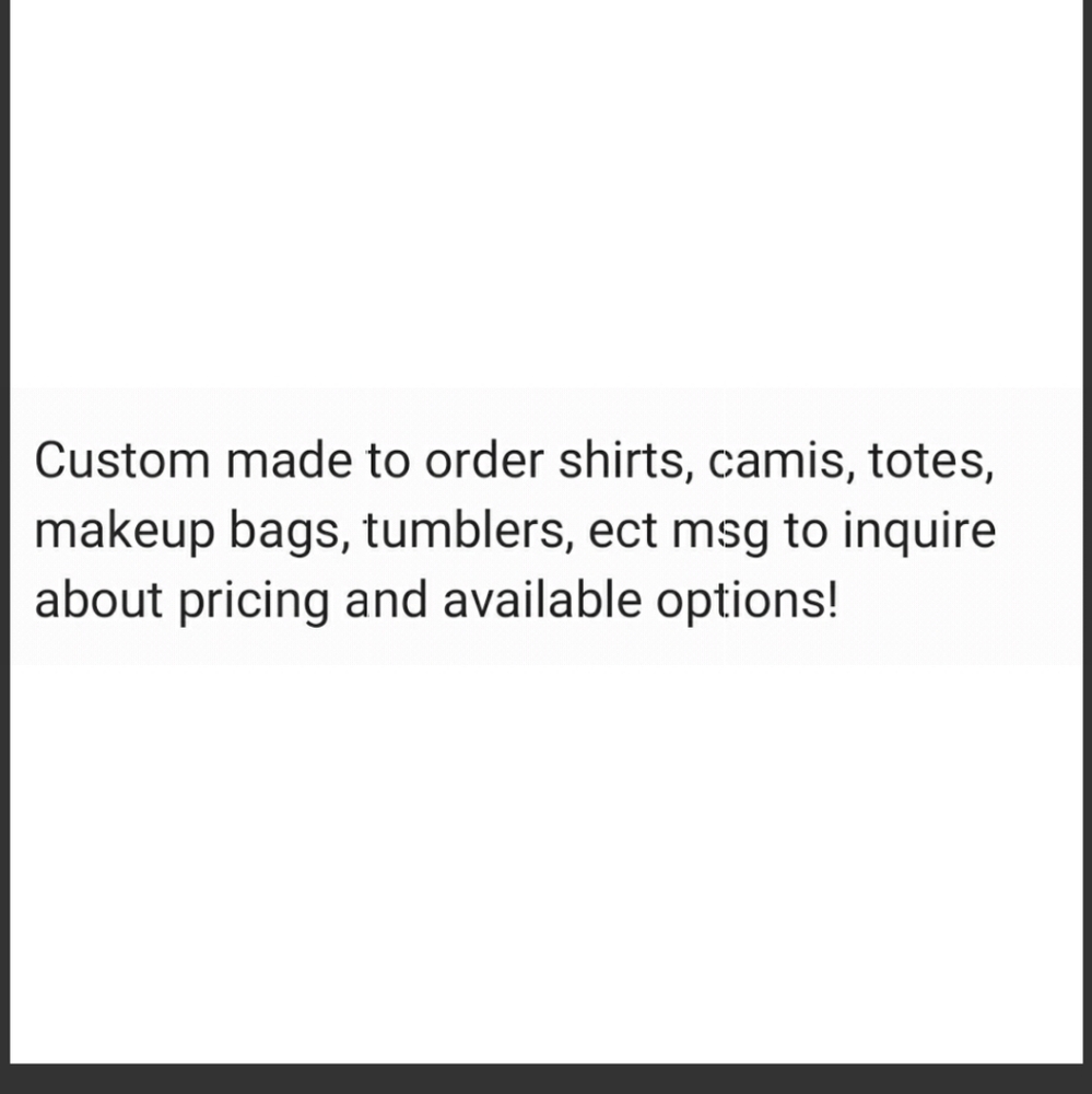 Custom, personalized items
